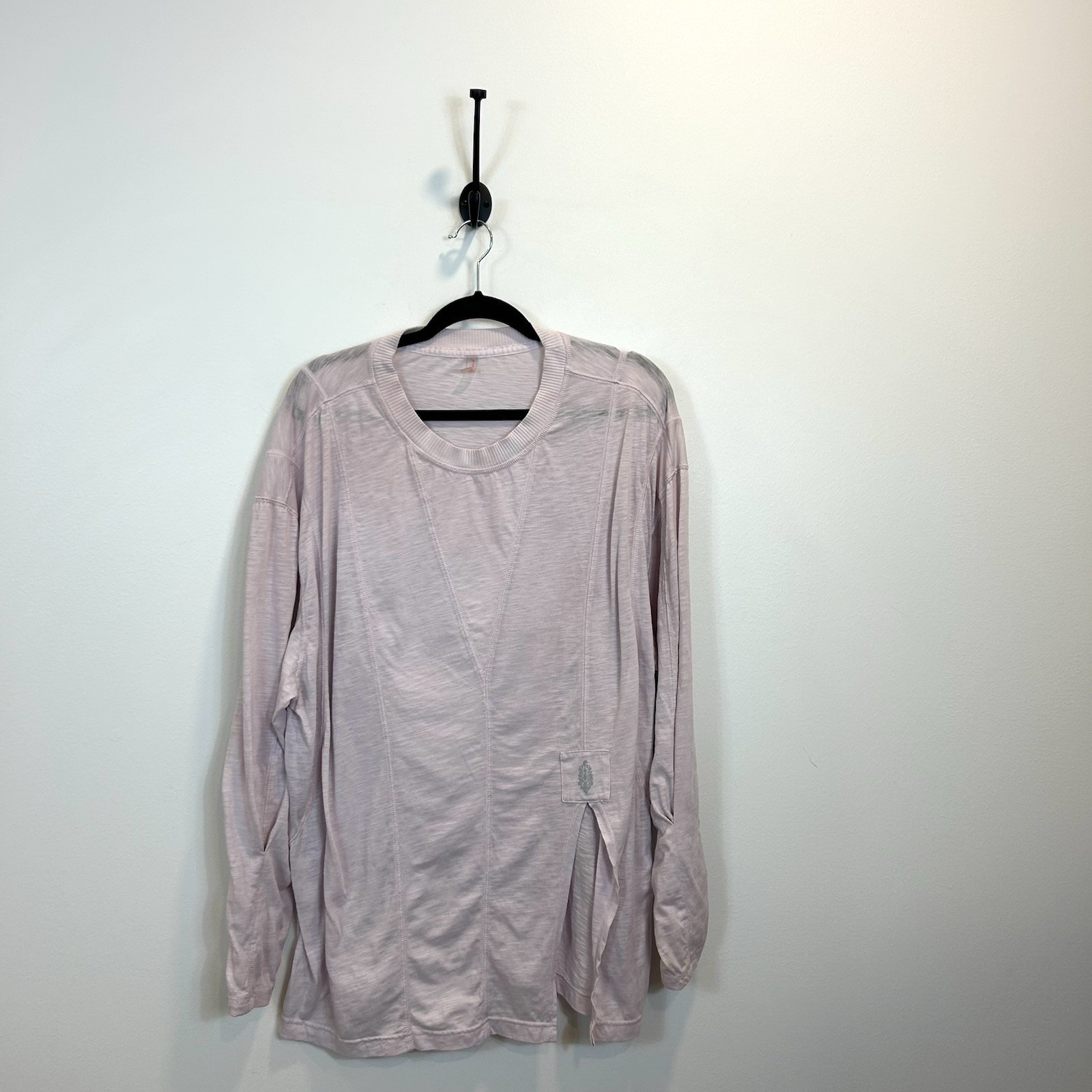 Free People Movement Size Medium Lilac Light Purple Top Flowy High Slit